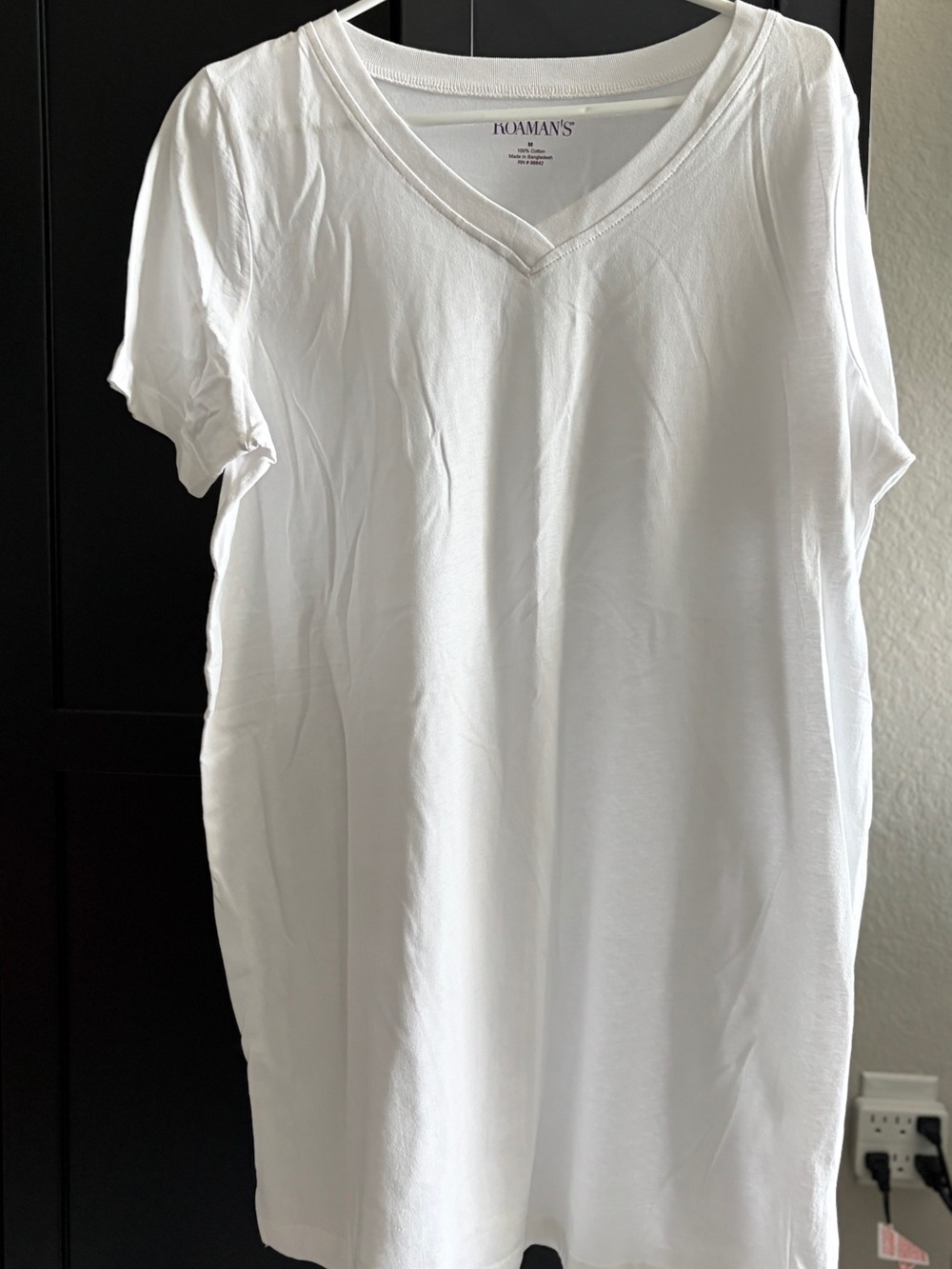 Roamans V-neck tunic T-shirt size M